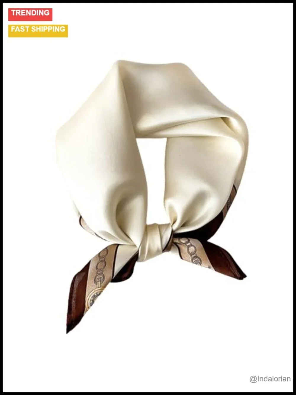 Silky Square Scarf Lightweight Fashion Scarf 27.5x27.5 in
